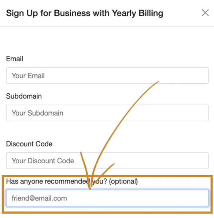 Enter an email to get a discount on your subscription fee